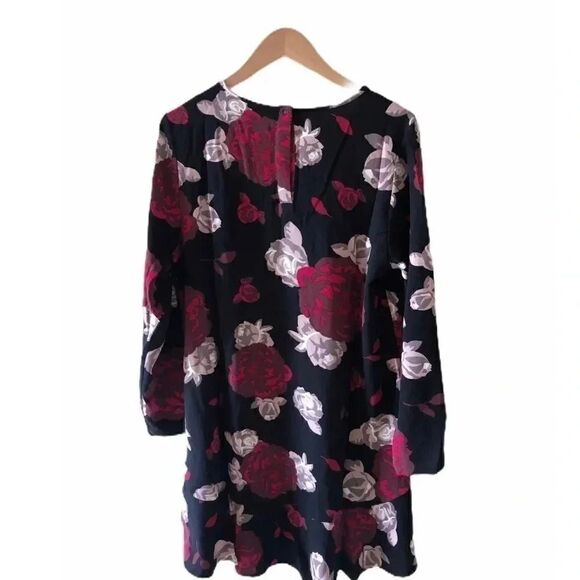 Jesse Flounce in Black Floral Womens Dress SZ M - Picture 2 of 4